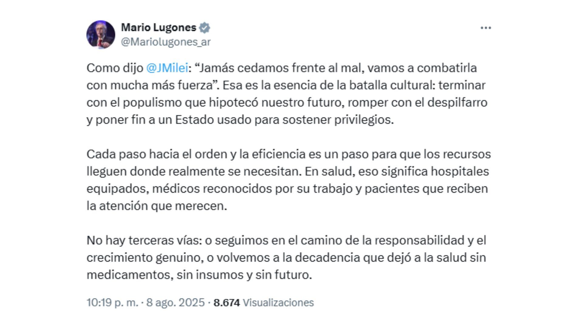 El ministro de Salud aseguró que con orden y eficiencia se podrán destinar los recursos públicos a las áreas que realmente las necesitan