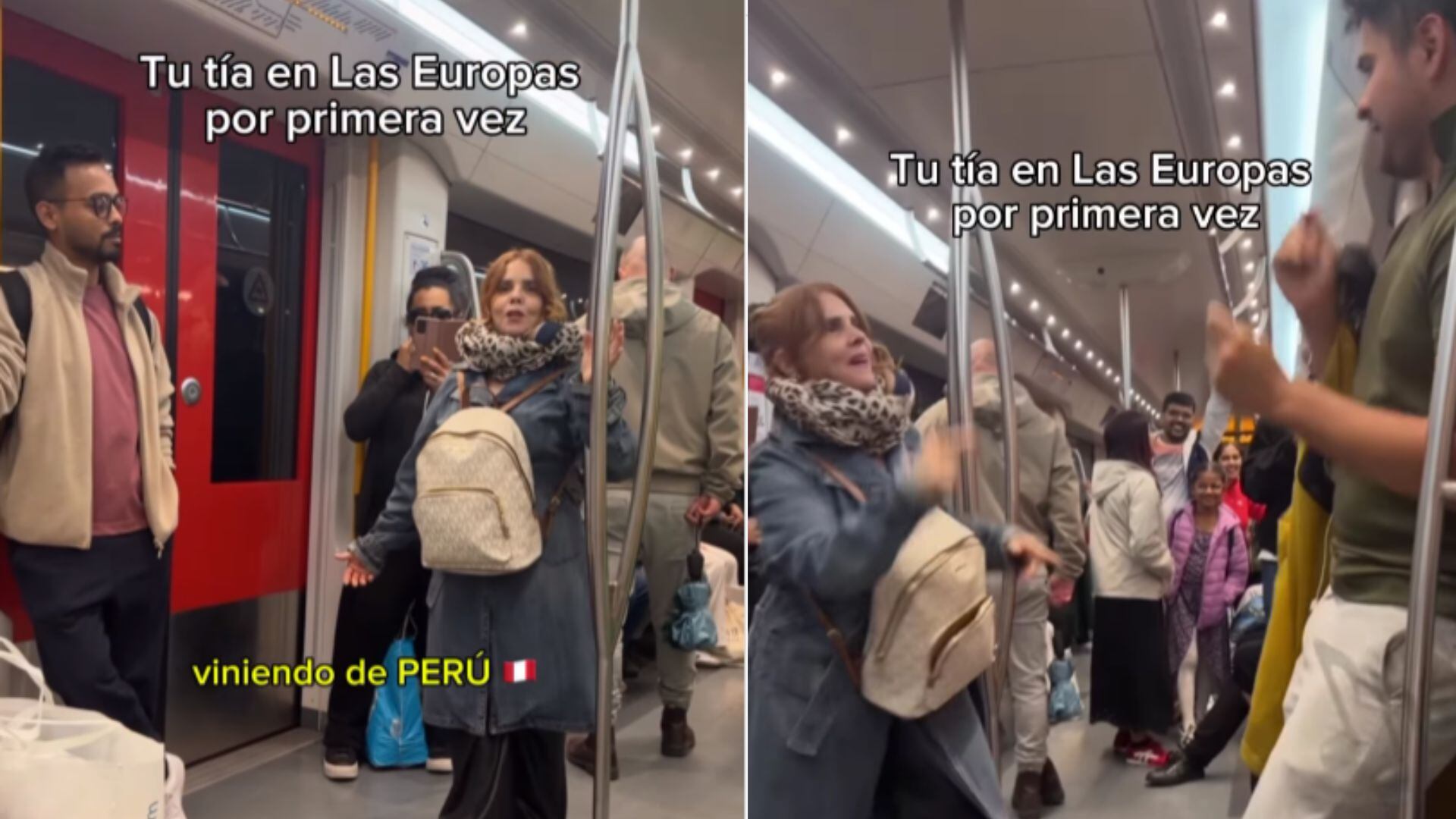 Johanna San Miguel sorprende al cantar “El Cervecero” a todo pulmón en un tren de Holanda