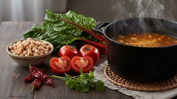 Un plato mexicano completo, reconfortante