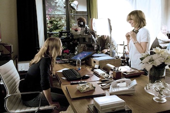 Nancy Meyers en el rodaje