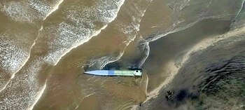 El semisumergible estaba varado en