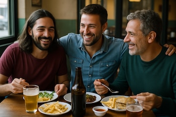 Compartir con amigos y disfrutar