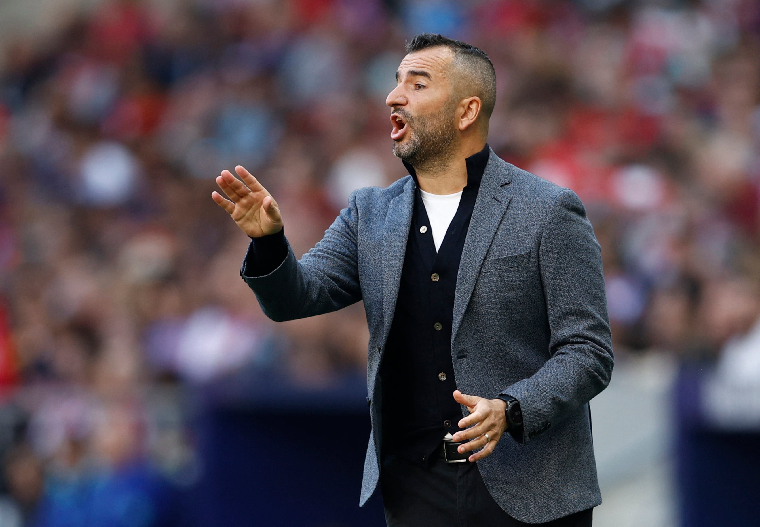 Diego Martínez, entrenador del Espanyol. (REUTERS/Juan Medina)