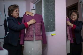 La costurera mexicana Olivia Trujillo