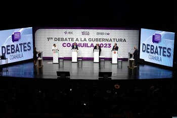 Los cuatro candidatos acudieron al