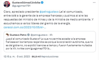 El periodista Gustavo Gómez respondió