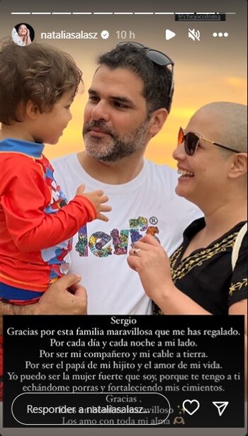 Natalia Salas le dedicó mensaje