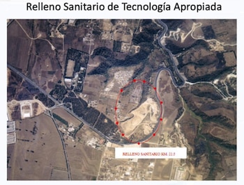 El cierre técnico del vertedero de AMSA incluye controlar lixiviados y gases, cubrir los residuos con material inerte y asumir una recuperación del área de al menos tres años.