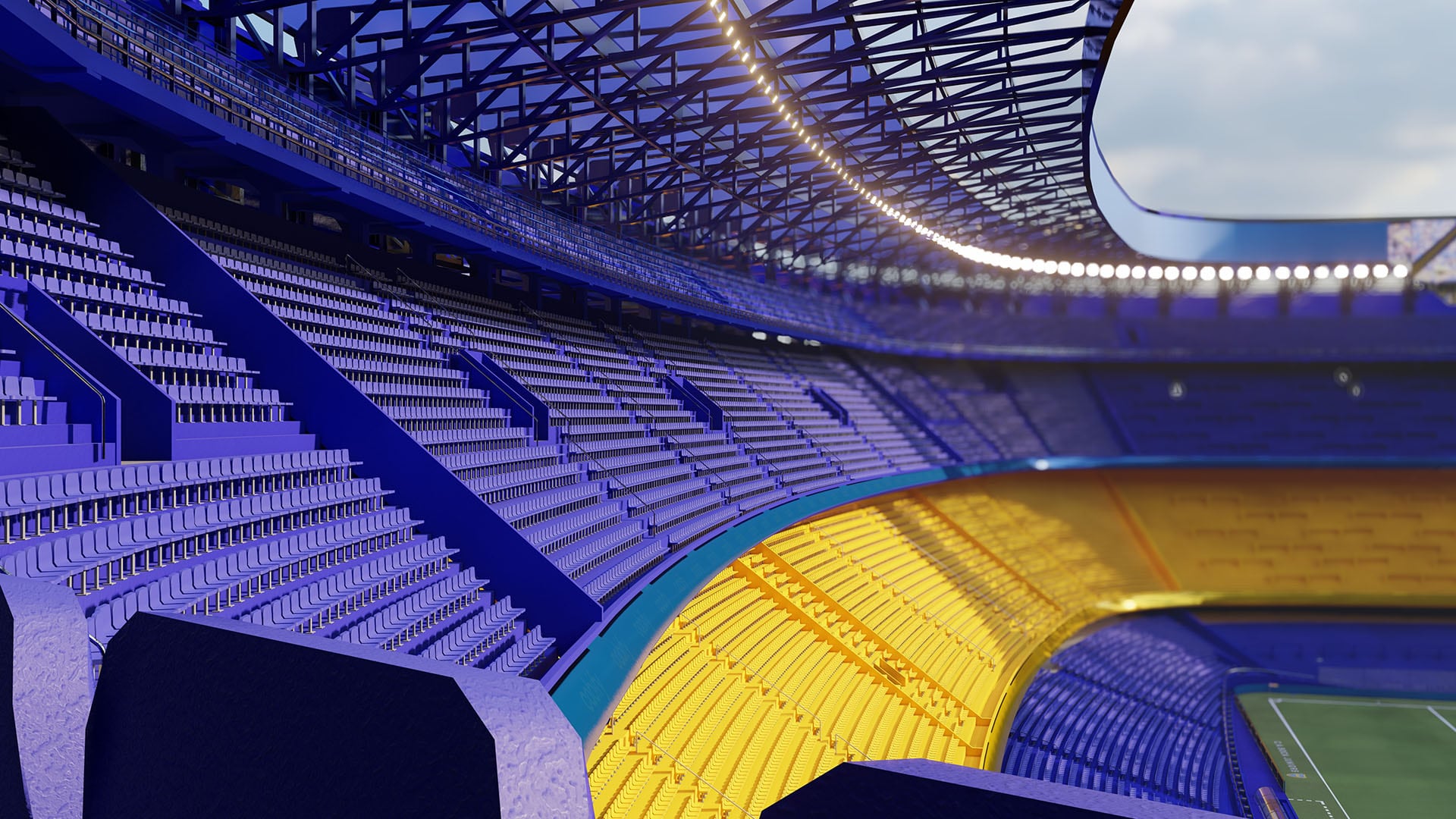 Exclusivo: así quedaría la cuarta bandeja de la Bombonera