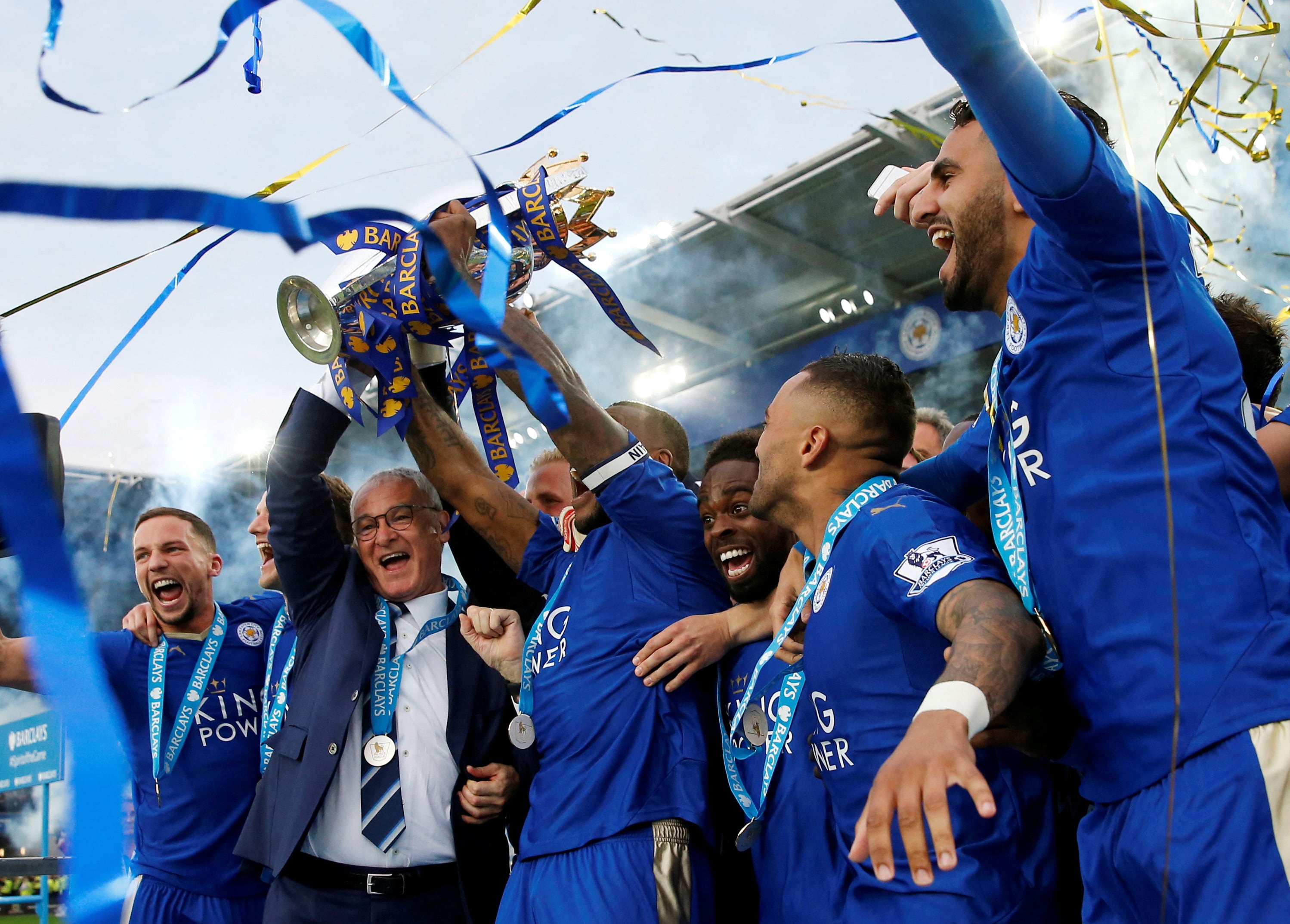 Leicester City inició la temporada 2015-2016 con una probabilidad de 5.000 a 1 para lograr el título, según las casas de apuestas inglesas (Action Images via Reuters/Andrew Boyers)