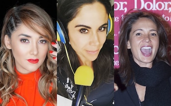 Yolanda Andrade, Paola Rojas y Sherlyn (Foto: Cuartoscuro/Instagram@paolarojas/@sherlyny)