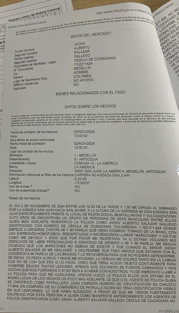 De acuerdo con el joven,