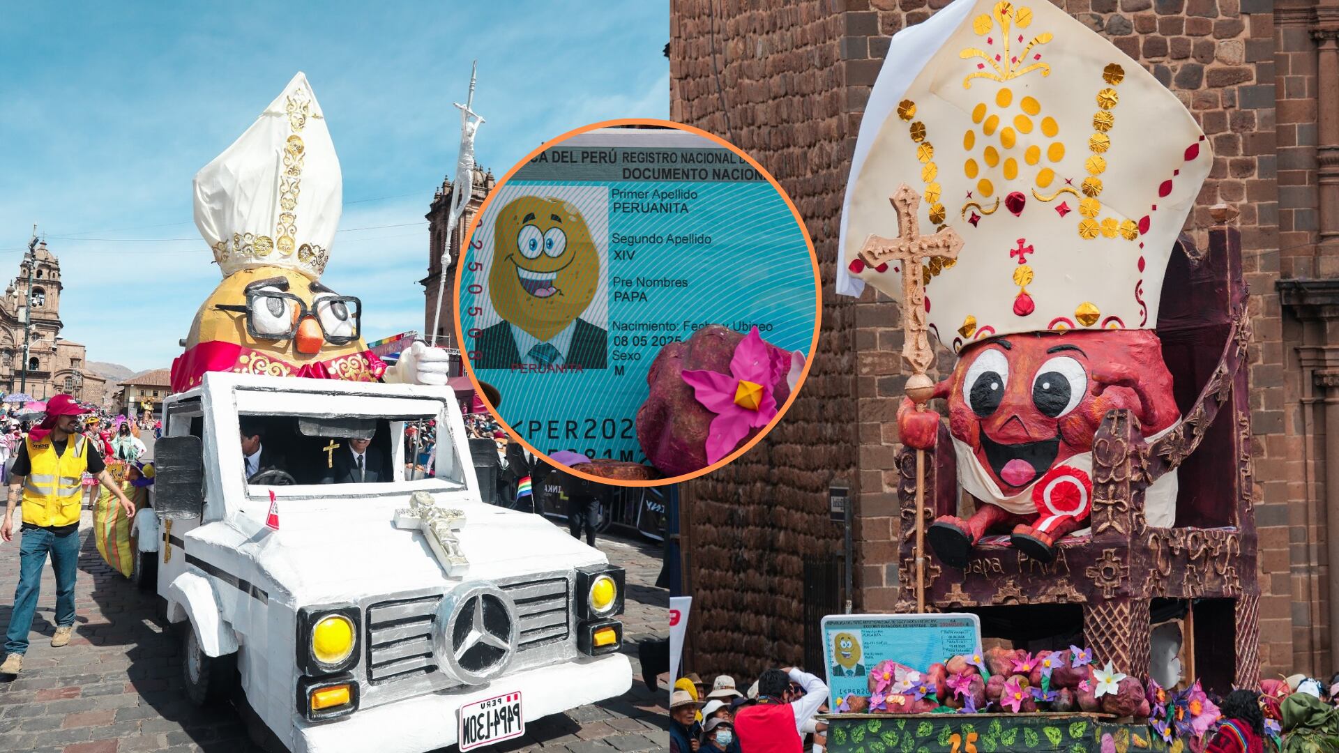 La Universidad Nacional de Arte Diego Quispe Tito celebró el mes jubilar del Cusco con una muestra de escultura, danza, crítica y color. (Composición: Infobae)