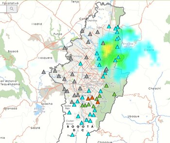 Reporte de lluvias en Bogotá