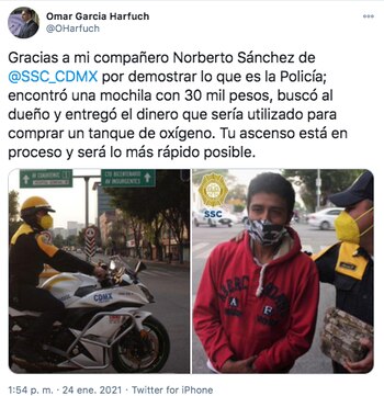 Omar García Harfuch reconoció la