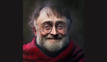 Harry Potter de anciano recreado
