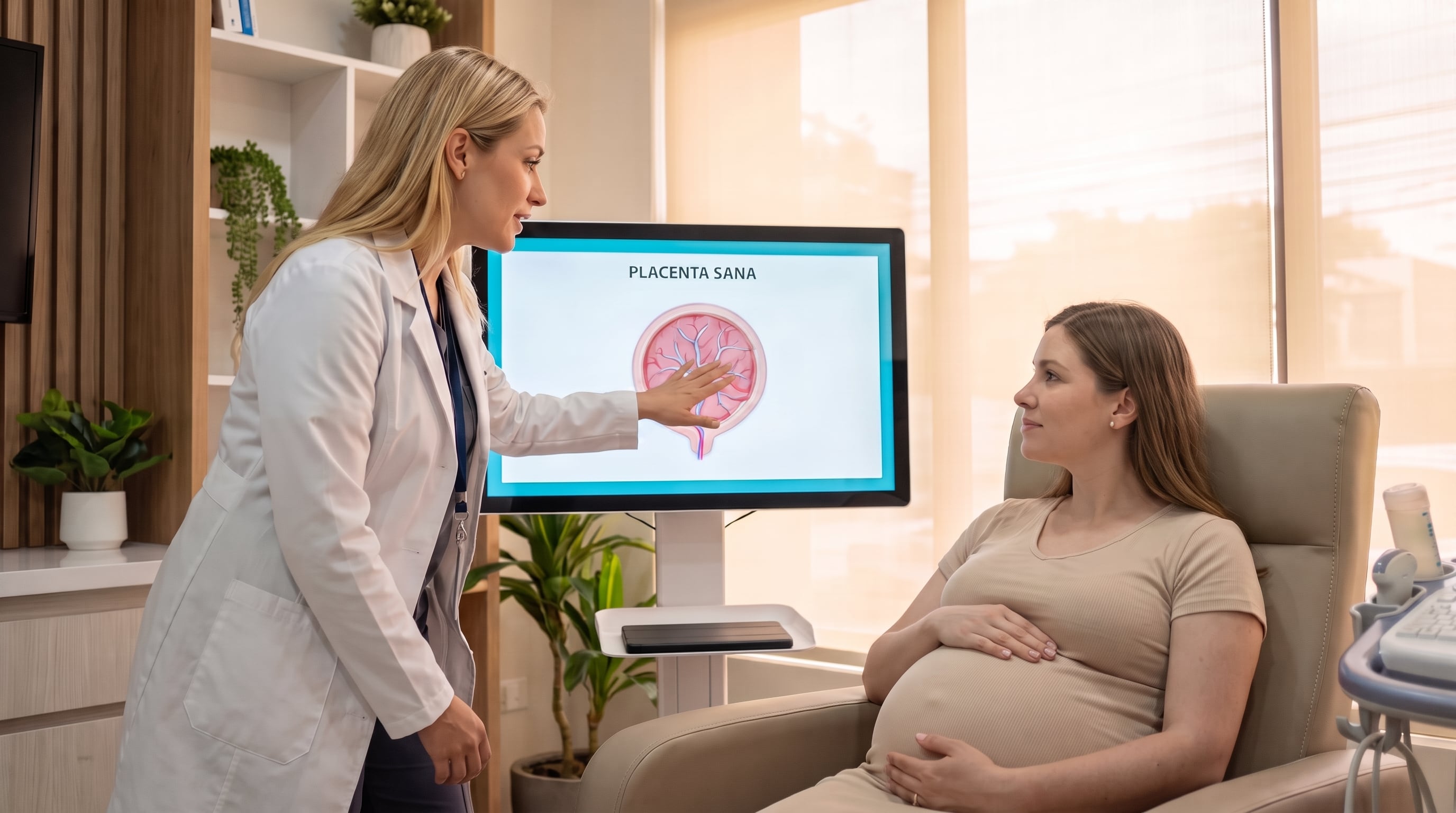 La preeclampsia y la restricción del crecimiento fetal pueden originarse en alteraciones tempranas de la placenta, antes de que estas condiciones se detecten en fases avanzadas de la gestación (Imagen Ilustrativa Infobae)