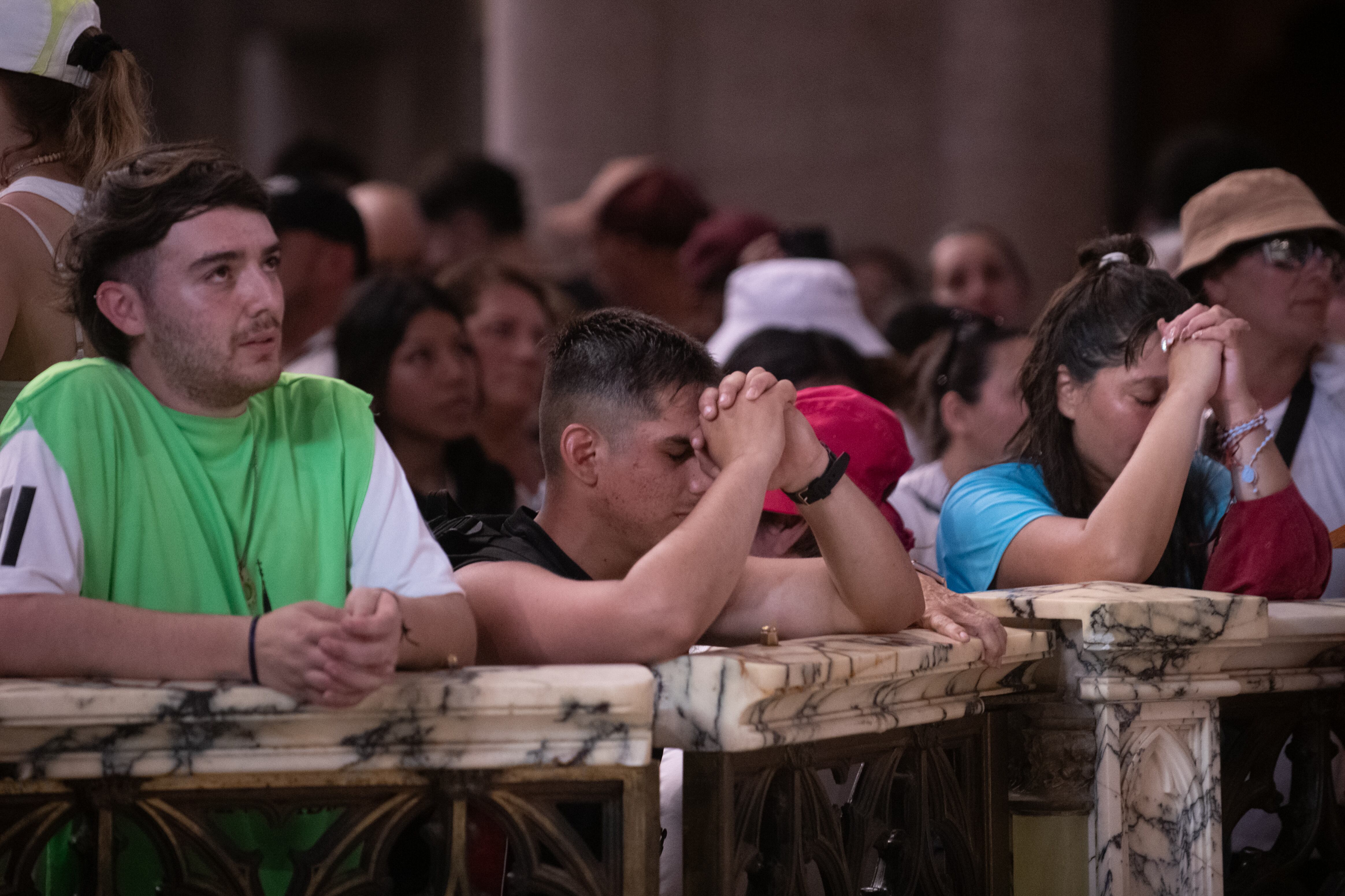 Miles de fieles llegaron a Luján en una nueva Peregrinación. Foto: Jaime Olivos