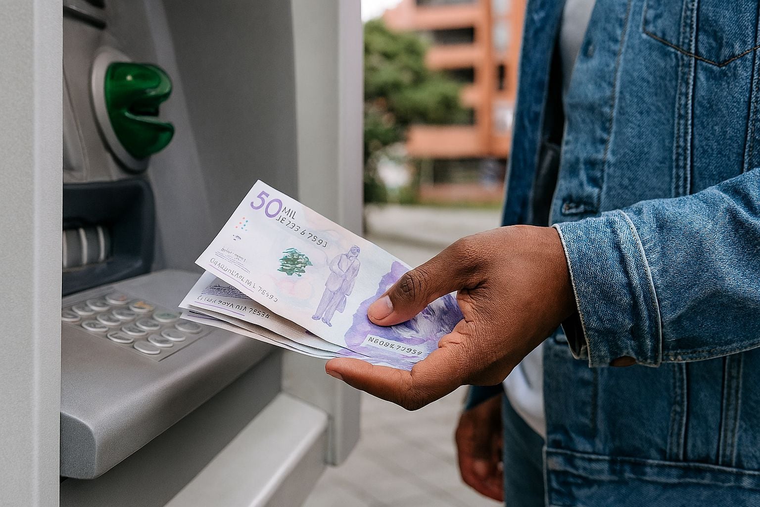 El “tarjetero” retiraba el dinero en cajeros automáticos mientras la víctima era retenida dentro del vehículo. - crédito VisualesIA