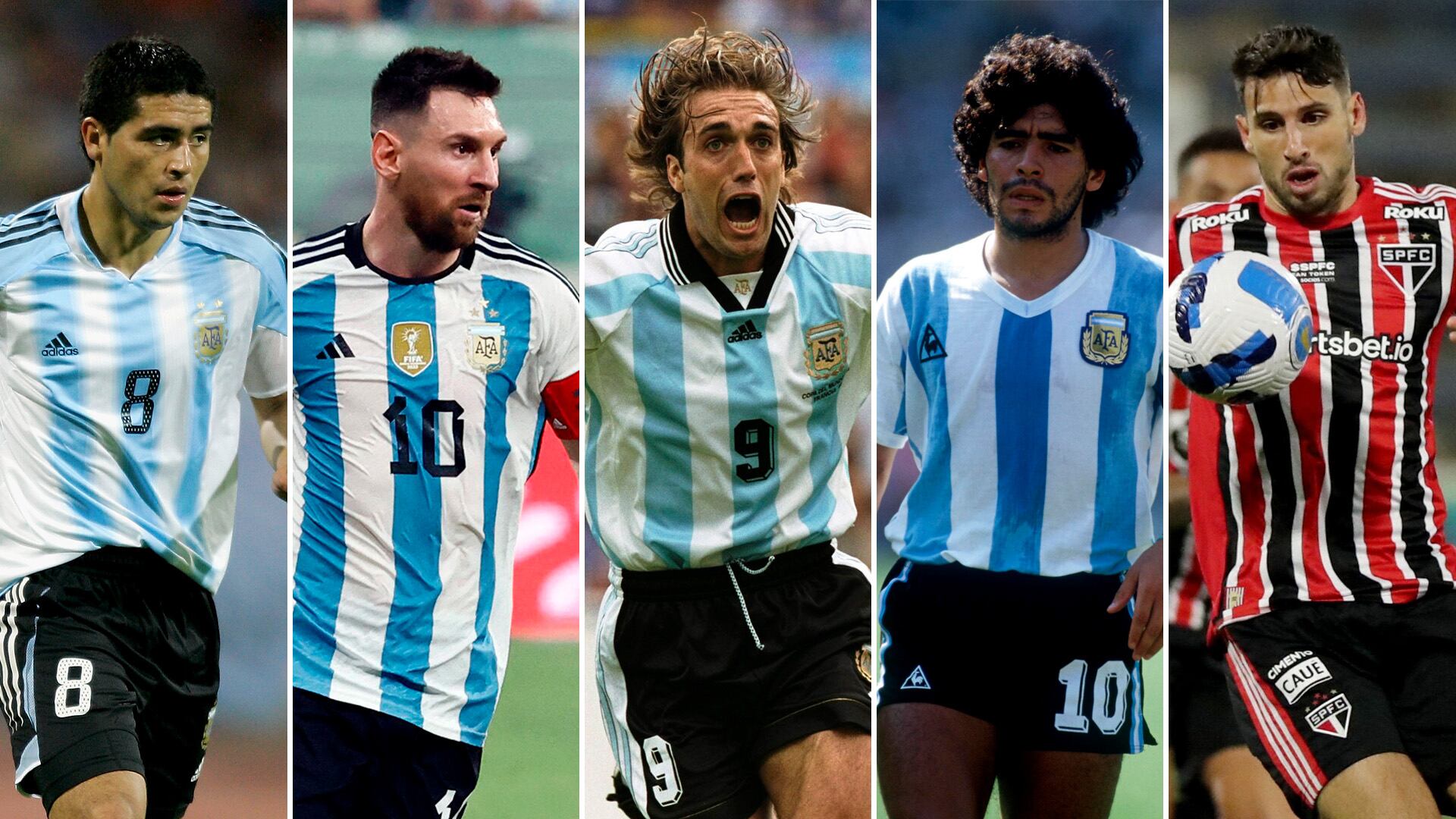 Los 5 futbolistas y ex futbolistas argentinos que inspiran a los brasileños
