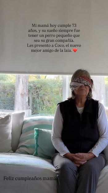 El cachorro Coco se convirtió en el nuevo mejor amigo y compañero de Silvia, reforzando el vínculo familiar en el hogar de Agustina Cherri