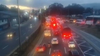 Conductores quedaron atrapados hasta siete horas en el ingreso a Bogotá por Soacha debido a un trancón de 11 kilómetros