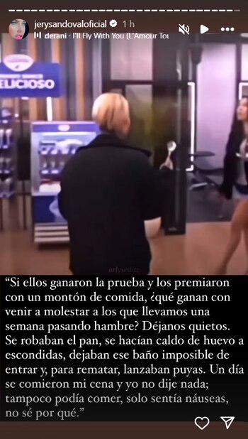 Jery Sandoval contó situaciones que