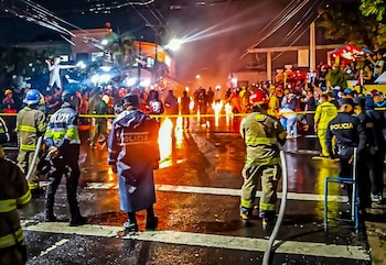 Las Bolas de Fuego se celebran cada 31 de agosto en honor a San Jerónimo, patrono de Nejapa. (Foto cortesía Secretaría de Prensa de la Presidencia)
