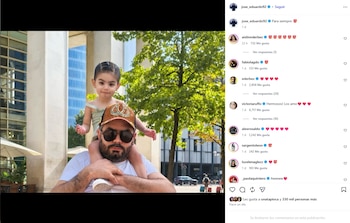 José Eduardo Derbez reaparece con foto de su hija en medio de rumores sobre supuesta separación con Paola Dalay (Captura de pantalla/Instagram)