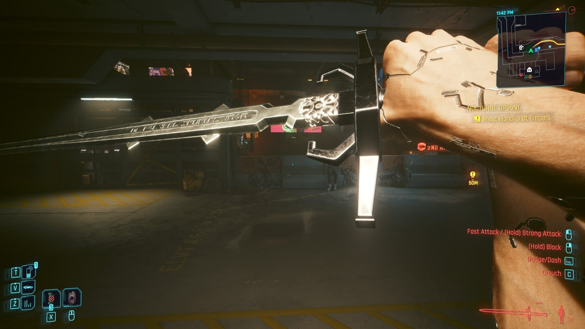 La ventaja Double Trouble permite a V empuñar dos pistolas de forma simultánea en combate. (@SynthPotato/X)