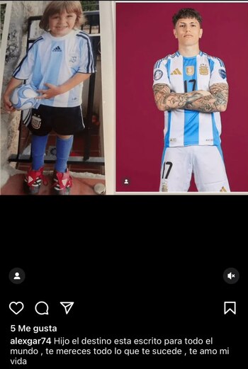 Alex Garnacho se expresó en