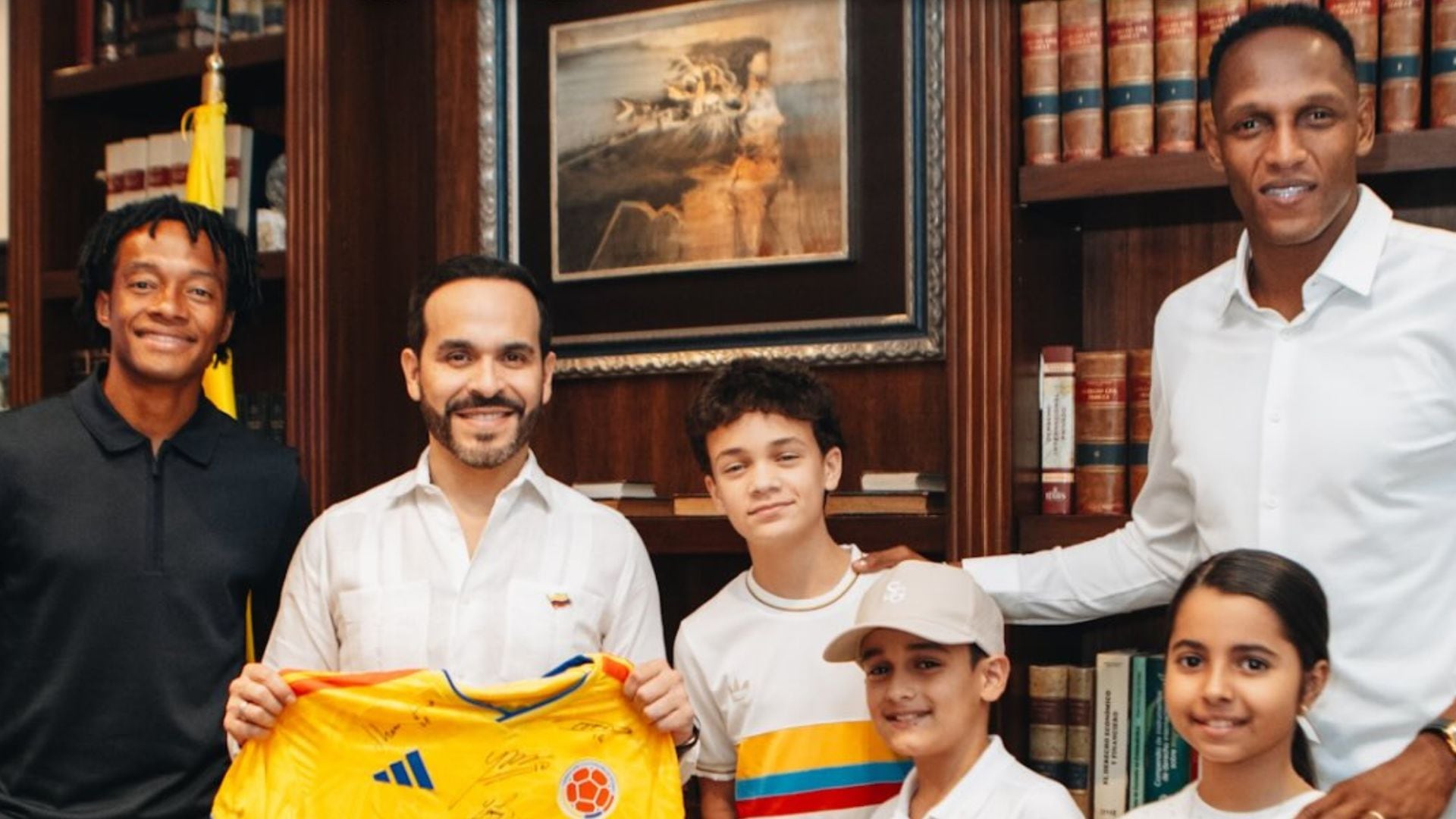 La videollamada no fue suficiente, Yerry Mina y Juan Guillermo Cuadrado visitaron a Abelardo de la Espriella