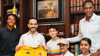 La videollamada no fue suficiente, Yerry Mina y Juan Guillermo Cuadrado visitaron a Abelardo de la Espriella