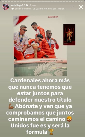 Rodallega invitó a la hinchada