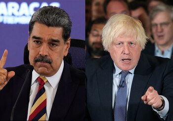 Boris Johnson Nicolás Maduro partida