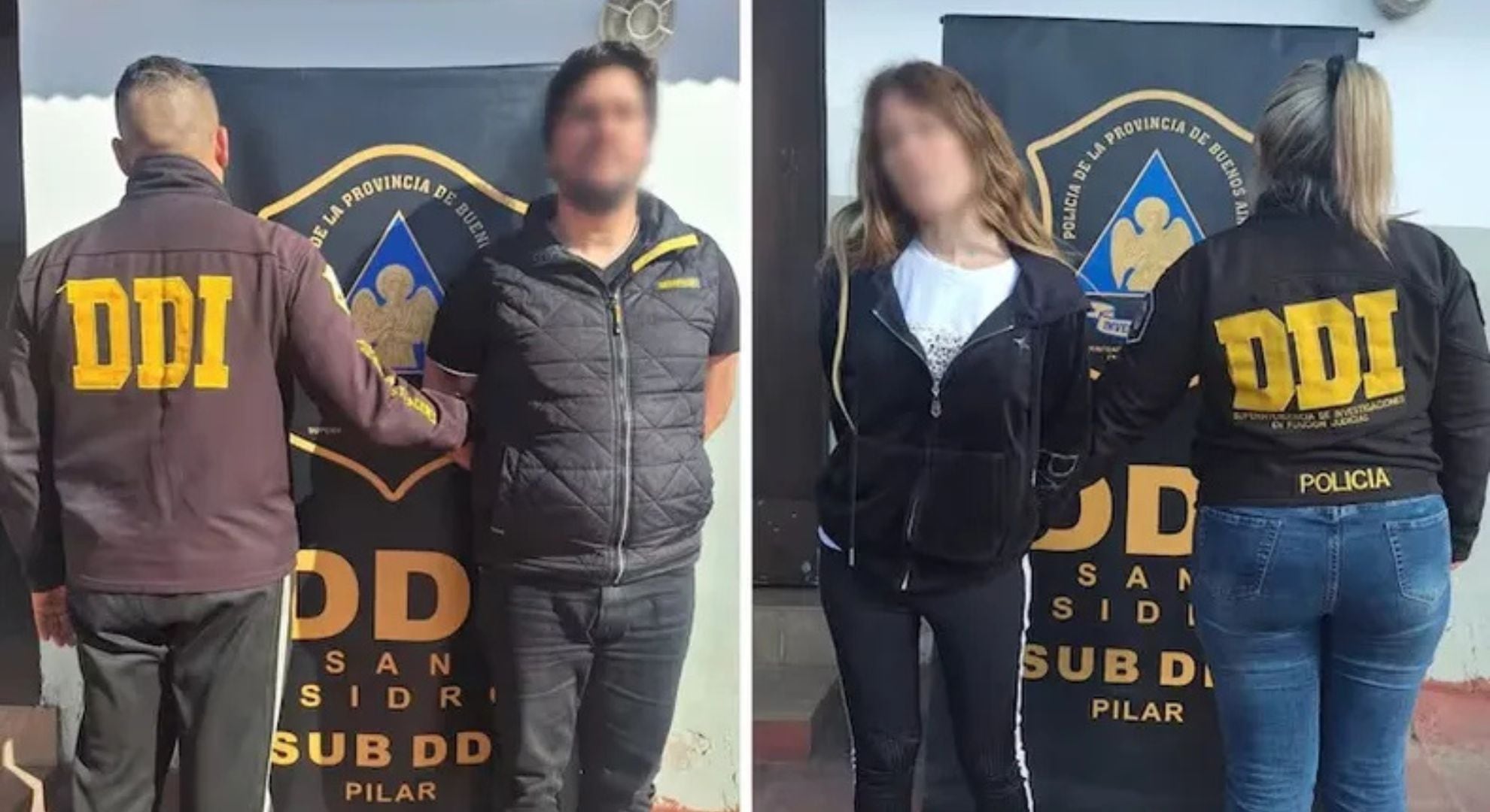 El matrimonio que quedó detenido por presunta estafa (Gentileza: Pilar a Diario)