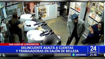 Delincuente ingresó a salón de