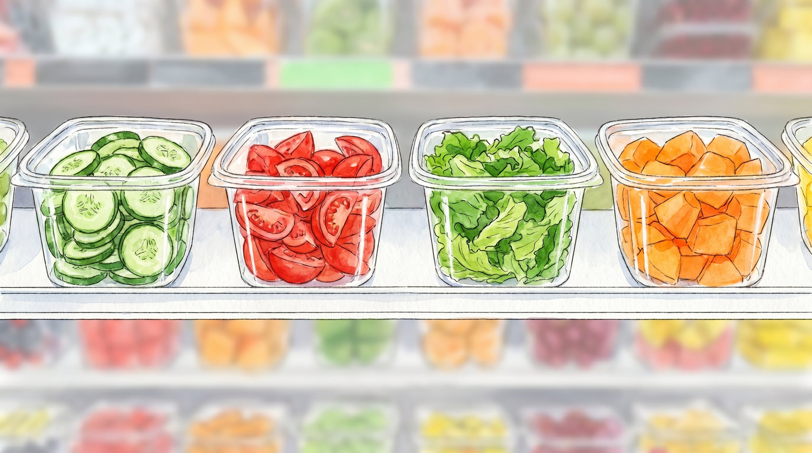 El consumo de frutas y verduras precortadas aumenta el riesgo de contaminación alimentaria por fallas de higiene y manipulación previa. (Imagen Ilustrativa Infobae)