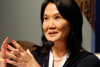 Foto da candidata presidencial do Peru, Keiko Fujimori, durante entrevista à EFE, em Sevilha (Espanha). EFE/José Manuel Vidal