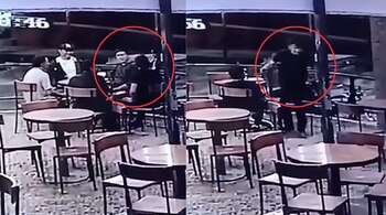 El agente policial se encuentra