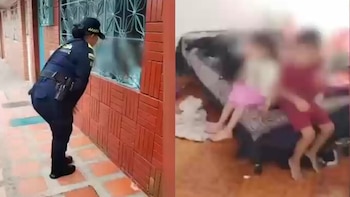 Policía rescató a dos hermanos de 2 y 5 años que pedían ayuda desde la ventana de una vivienda en Bogotá: habrían estado solos y sin comida