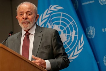 El presidente de Brasil, Luiz Inácio Lula da Silva, habla durante una rueda de prensa en la sede de la ONU en Nueva York, Estados Unidos (REUTERS/David Dee Delgado/Archivo)