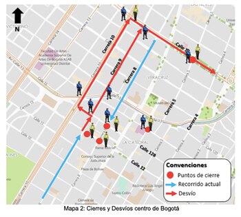 Desvíos por las marchas del