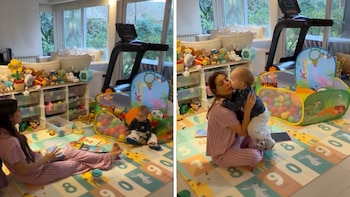 Muñecos, pelotero y juegos didácticos: el espacio que diseñó Sol Pérez para ver crecer a su hijo Marco