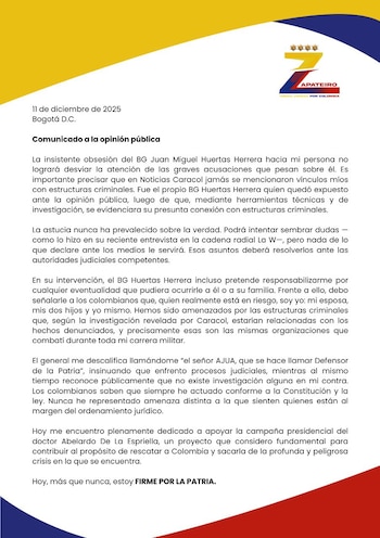 Eduardo Zapateiro rechaza las acusaciones