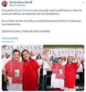 Para Gálvez es muy importante