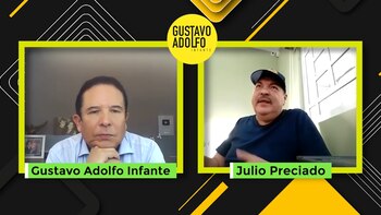 Julio Preciado mostró su desagrado