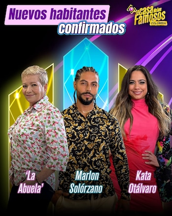 La abuela, Marlon Solórzano y Kata Otálvaro son los nuevos integrantes de LCDLF - crédito @canalrcn/ Instagram