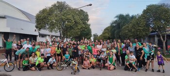 Los integrantes del equipo verde,