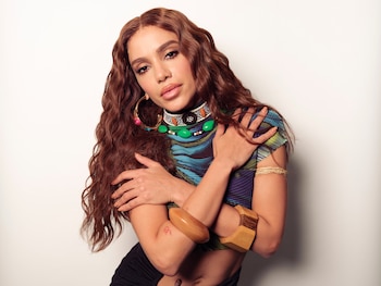 Anitta posa em Nova York na quinta-feira, 9 de abril de 2026. (Drew Gurian/Invision/AP Photo)
